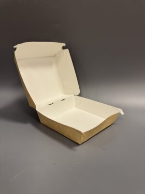 Коробка для гамбургера (L) крафт (120х120х70) /60/240