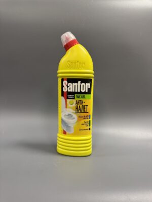 SANFOR WC GEL Анти-Налет 1000г ЛИМОННАЯ СВЕЖЕСТЬ