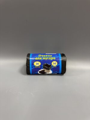 Мус.мешки Алмаз 30л ПНД 50*60см 50шт/рул, 100рул/кор, 10мкм