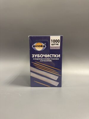 Зубочистка ИНДИВИДУАЛЬНАЯ (в бумаге) (1000 шт)
