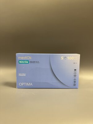Перчатки нитриловые голубые (S) /100